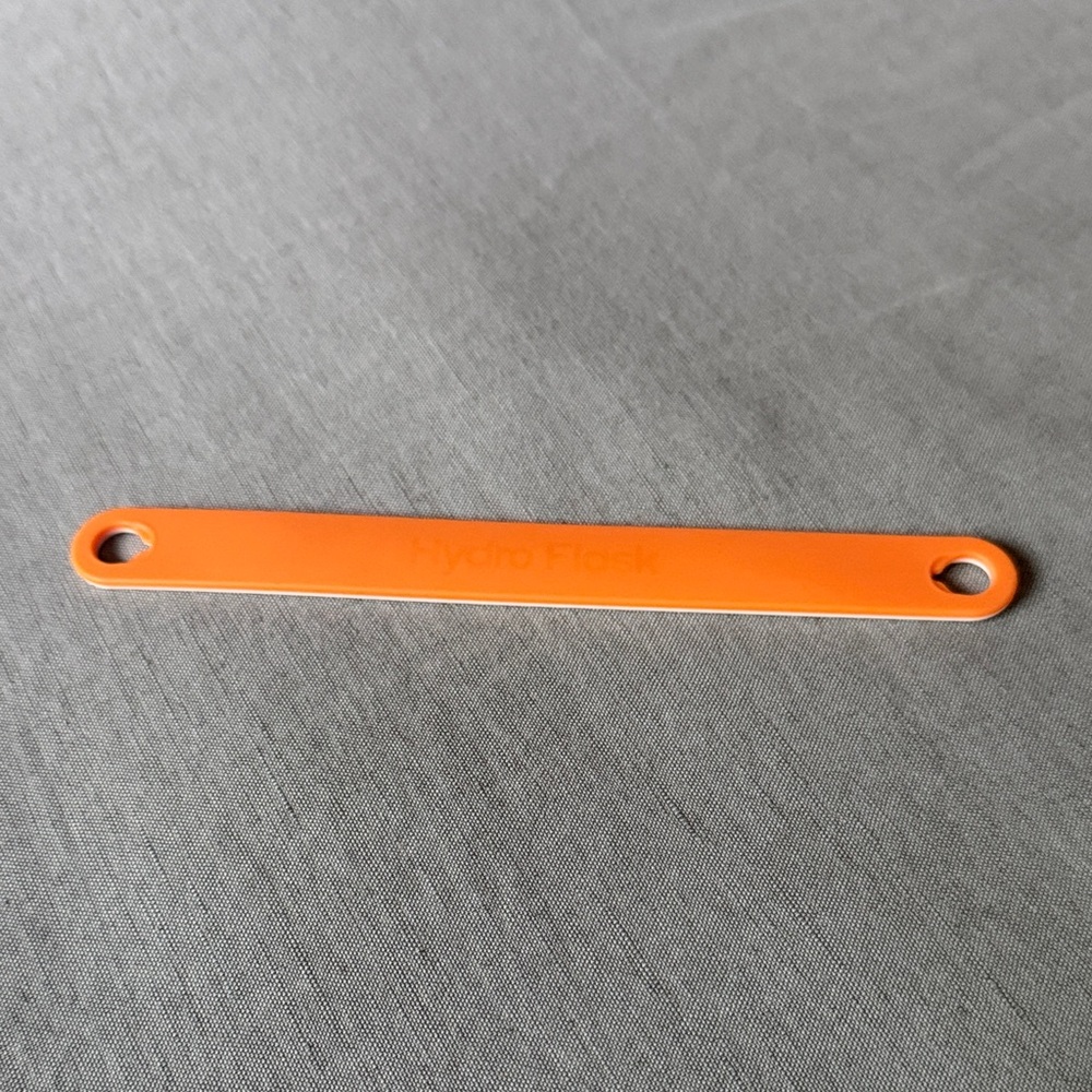 Hydroflask Wide Mouth Silicone Strap - Dual color Orange and white